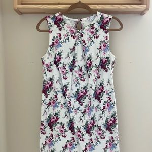 Floral linen dress